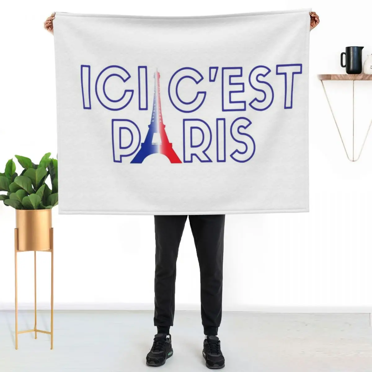 

This Is Paris Ici C'est Paris Throw Blanket Soft Bedroom Blanket for Night Sleeping