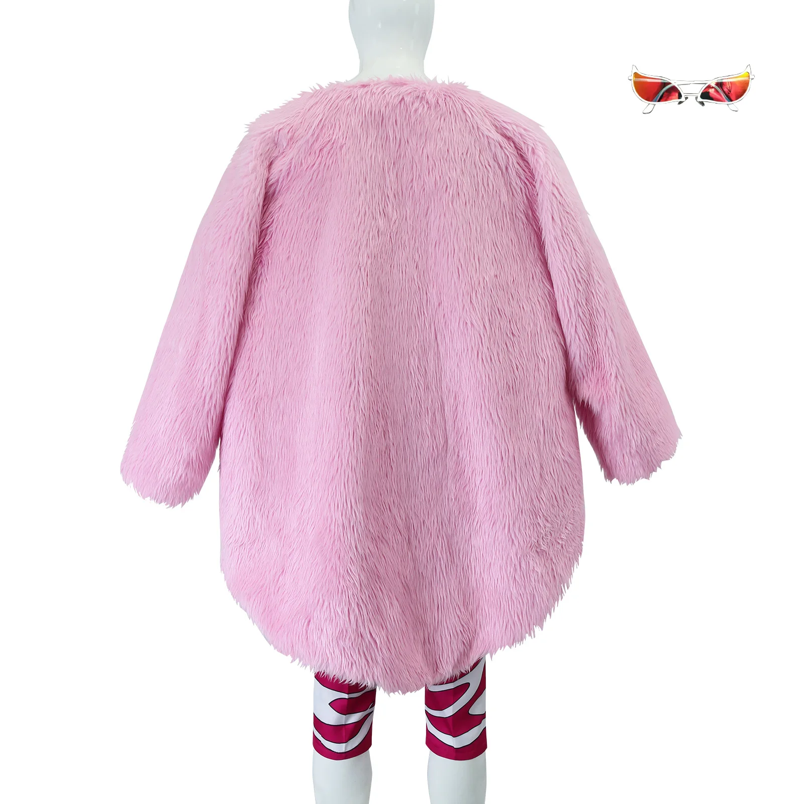Donquixote Doflamingo Cosplay Costume Pink Coat Shirt Glasses Outfits Halloween Party Disguise Suits For Boy Men