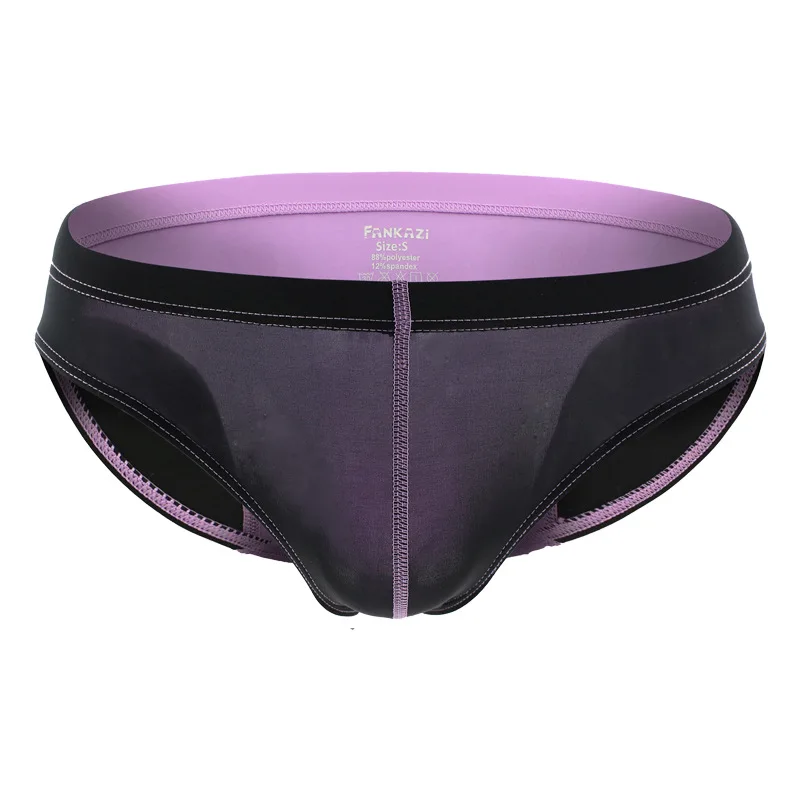 men's triangle Japanese personalized color matching casual, comfortable low-rise high-elastic underwear, one piece of hair F8003