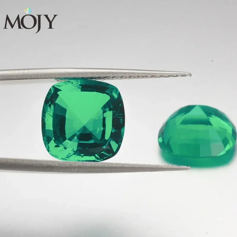 

MOJY Laboratory Water Thermal Laboratory 3mm ~ 12mm Planting Colombia Pagoda Emerald Synthetic Jade Jade Bare Stone Wholesale