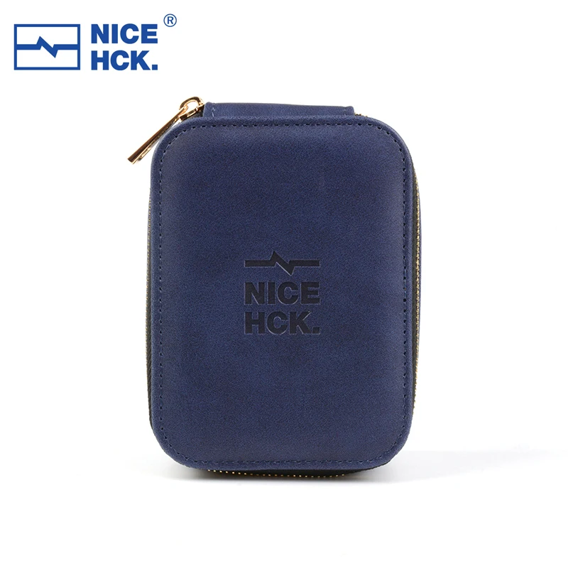 NICEHCK-estuche de almacenamiento para auriculares con cremallera de gran capacidad, bolsa para cables de datos digitales, caja de protección para auriculares con forro flocado