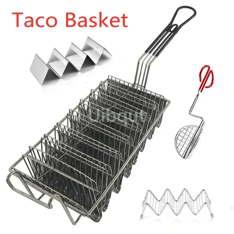 Soporte para panqueques de Taco, soporte para pan tostadas, cesta de conchas, cocina, taco para cocinar fritos, patatas fritas, cesta para freír, colador