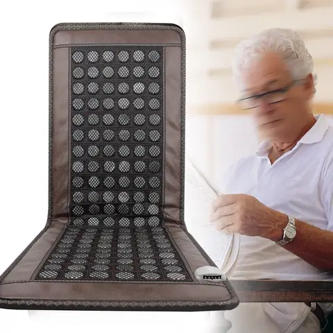 Far Infrared Heating Pad Natural Jade and Tourmaline Heating Mat Electric Stone Heating Mattress Full Body Relax