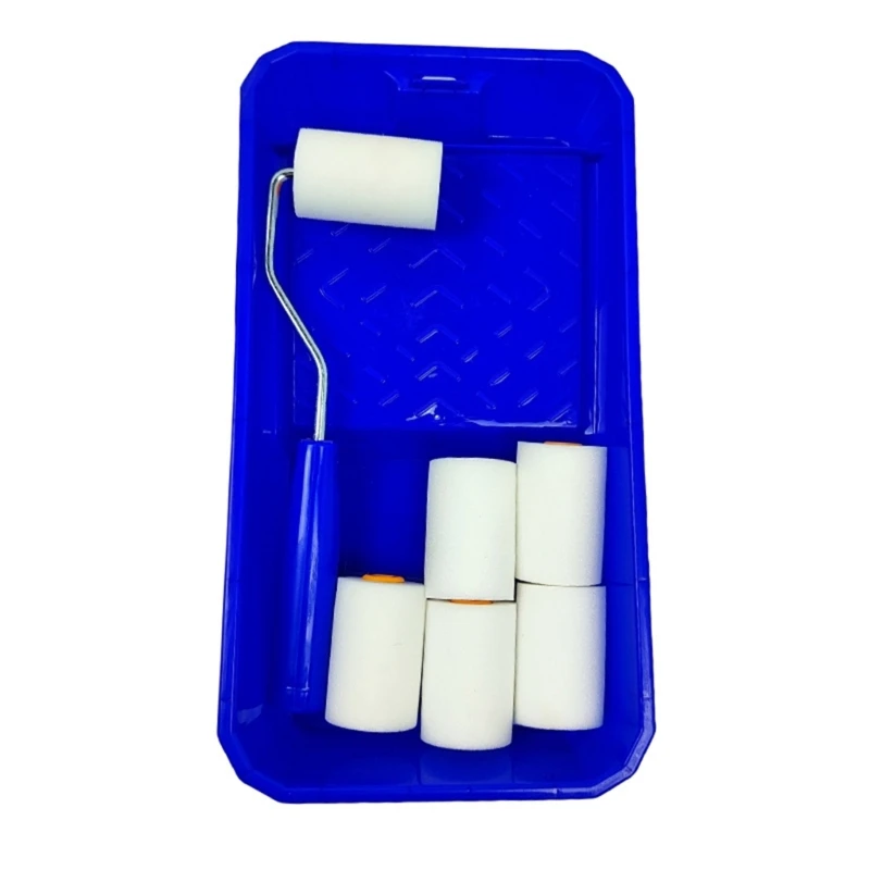 Alat Lukis Presisi 2 "Rol Busa dengan Baki Rol Busa Kecil untuk Presisi Dapatkan Hasil Profesional