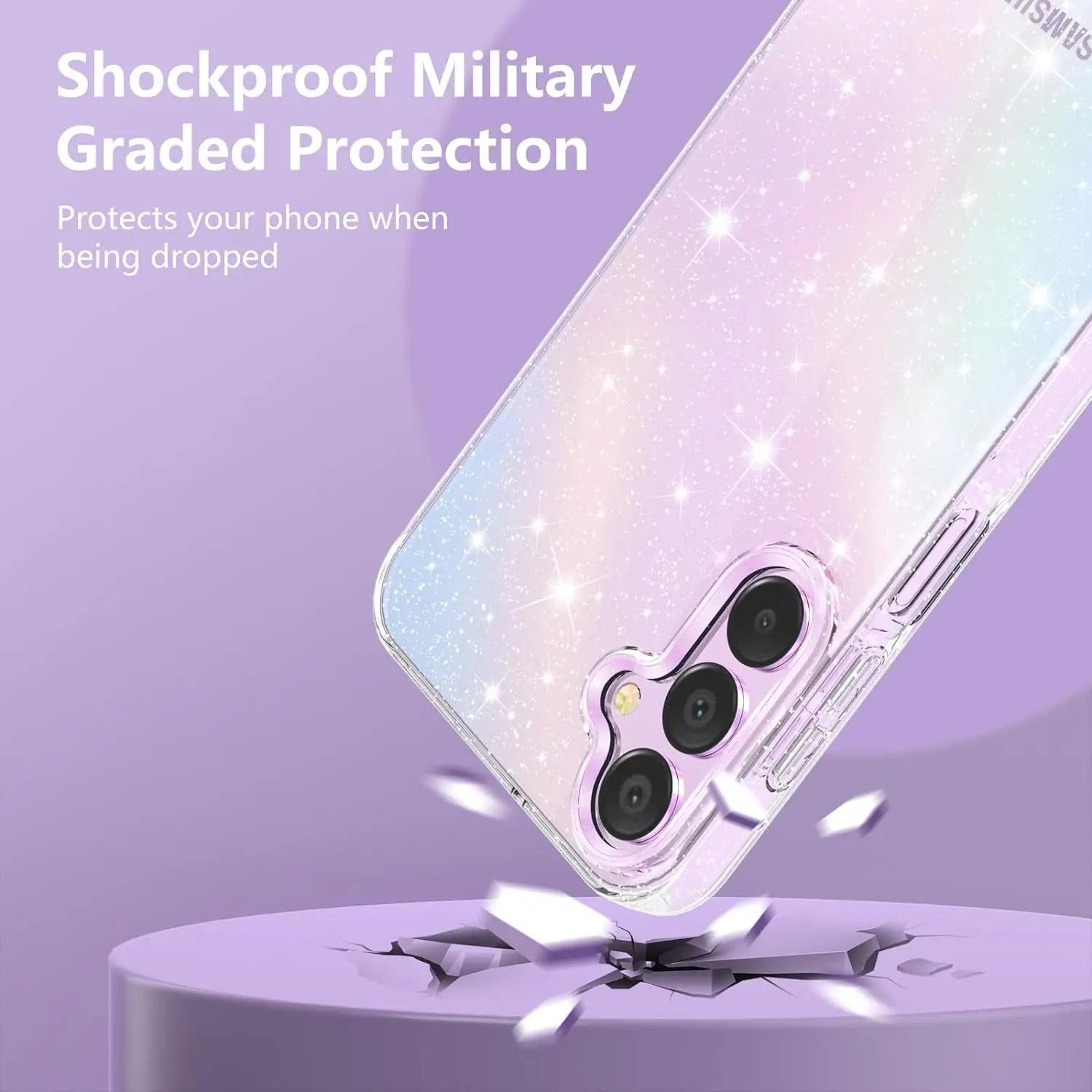 Glitter Case For Samsung Galaxy A55 A35 A25 A15 5G S25 S24 Ultra S23 FE S22 Plus S21 S20 A13 A14 A32 A33 A34 A52 A53 A54 A56 A16 - náhled 5