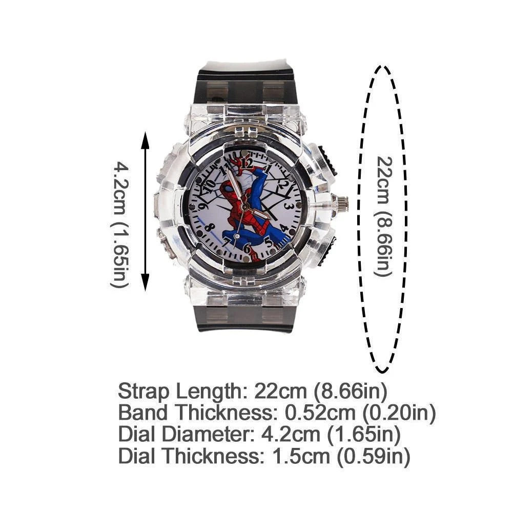 ساعة Marvel Spider-Man للأطفال - ساعة يد رائعة وأنيقة ومتينة، هدية رائعة للأولاد والبنات