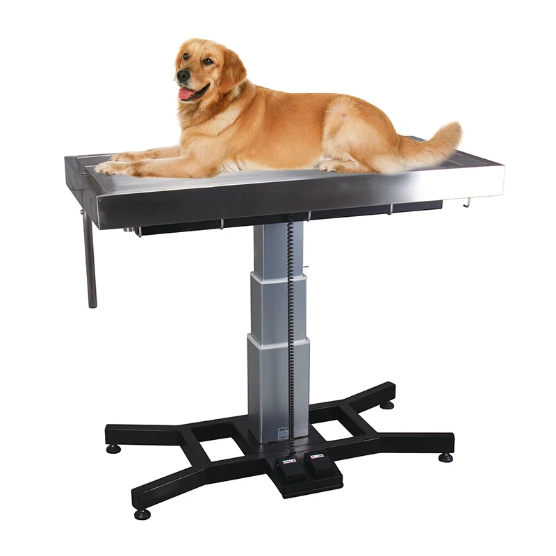 High Quality Stainless Steel Pedestal Exam Table For Vet Hospital