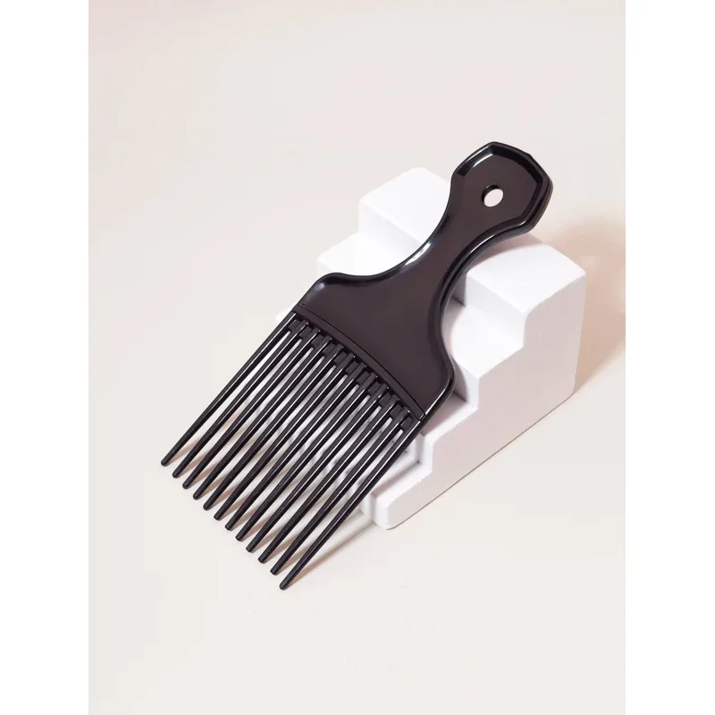 1 unidade de pente de plástico para cabelo afro, para homens e mulheres, com pontas para trançar/dividir, adequado para cabelos cacheados naturais