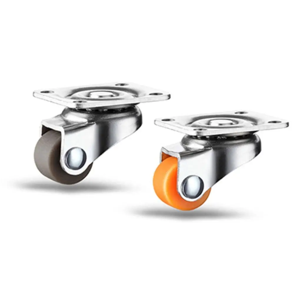 Hardware Soft Rubber Furniture Casters Wheels Moving Household Swivel Caster Universal Universal Castor For Cabinet