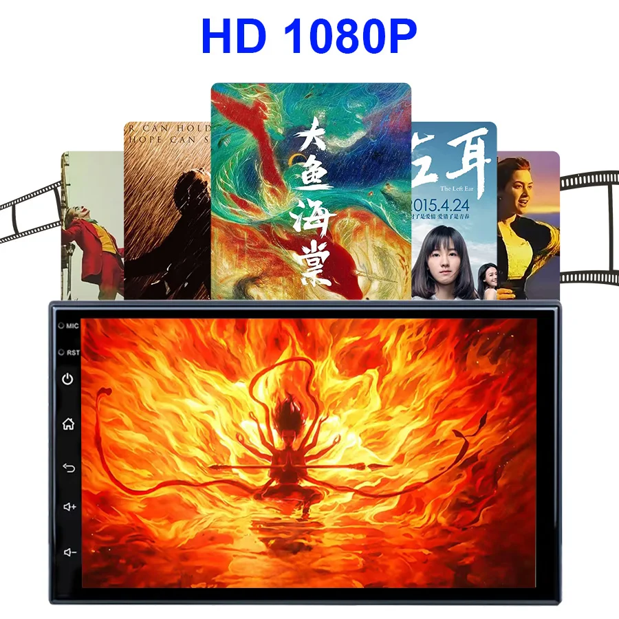 2026 New Android 2 Din 7 Inch Car Radio with Built-In GPS Navigation Qualcomm RGB Multimedia