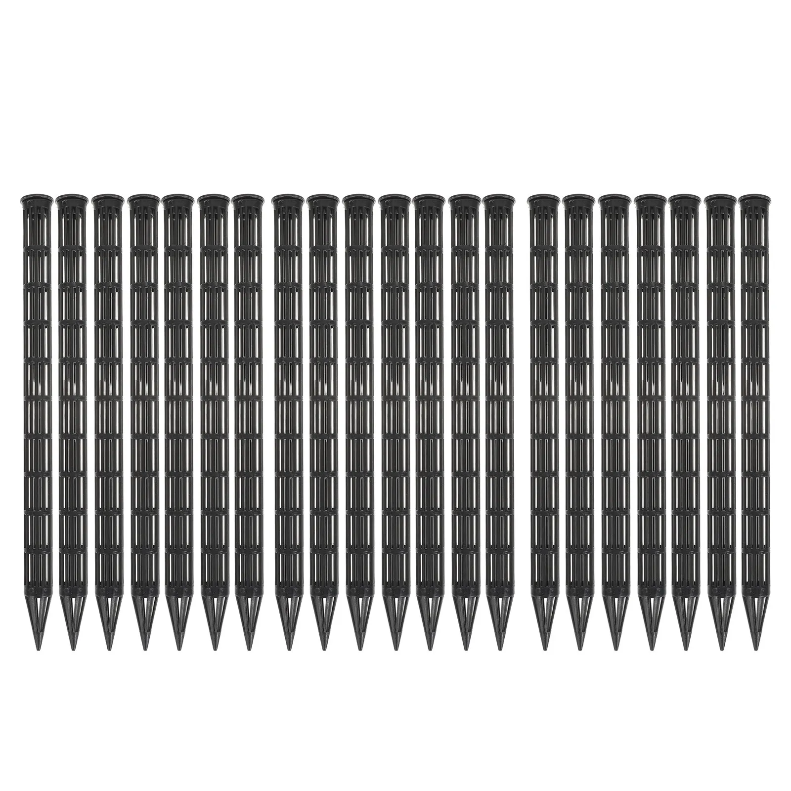 30Pcs Extended Root Aeration Tubes 9.8 Inch Plastic Ventilation Plant Stakes for Anti Root Rot Soil Aeration Drainage