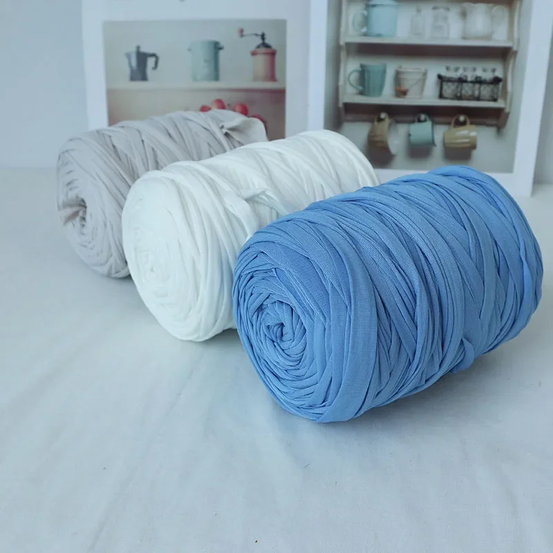 400g Crochet Cloth Yarn Thick Cotton T shirt Yarn For Crochet tricot DIY Blanket Carpet Handbag Purse Cushion Hand Waved Threads