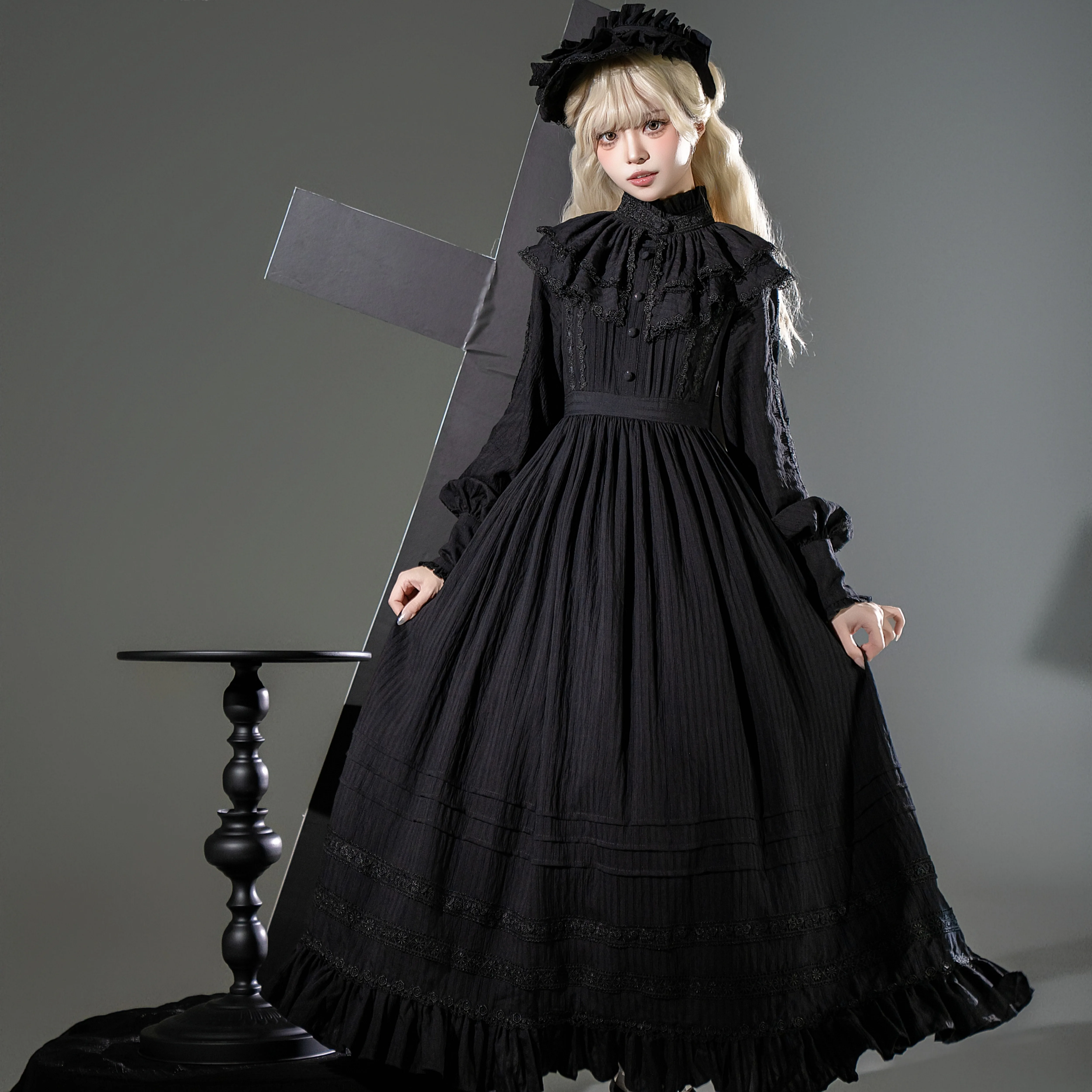 - A Quiet Place - Nun Style Gothic Lolita OP Dress Sale price by Sanshanjiu PRE ORDER / 20 days