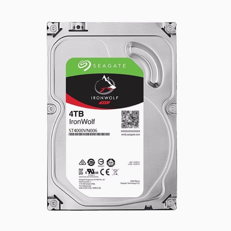 لـ Seagate IronWolf ST4000VN006 Nas 4 تيرا بايت ساتا 6 جيجابايت/ثانية 5900 دورة في الدقيقة 64 ميجابايت كاش 3.5 بوصة محرك الأقراص الصلبة الداخلي HDD 100% تم اختباره