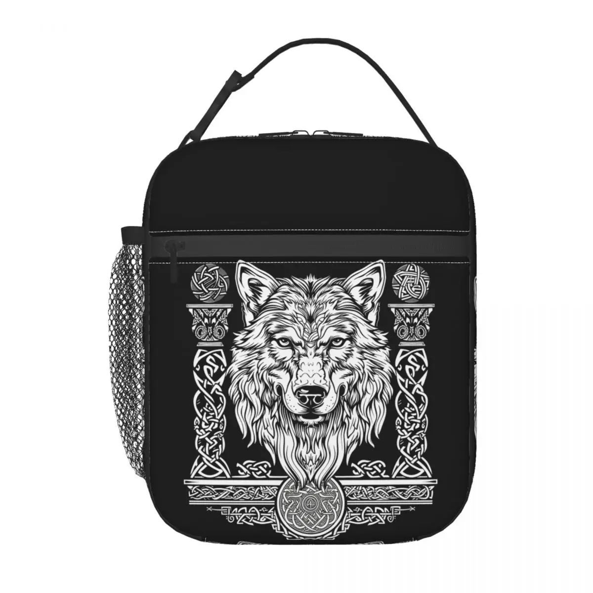 Norse Nordic Viking Celtic Insulated Lunch Bag for Women Children Leakproof Food Boxes Thermal Lunch Box Tote