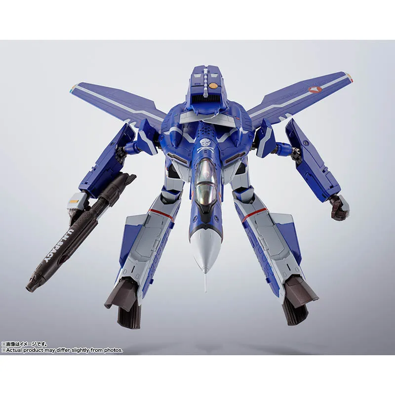 BANDAI Origina The Super Dimension Fortress Macross HI-METAL R VF-0S Genius Blue Ver. Anime Action Figures Model Toy Collect