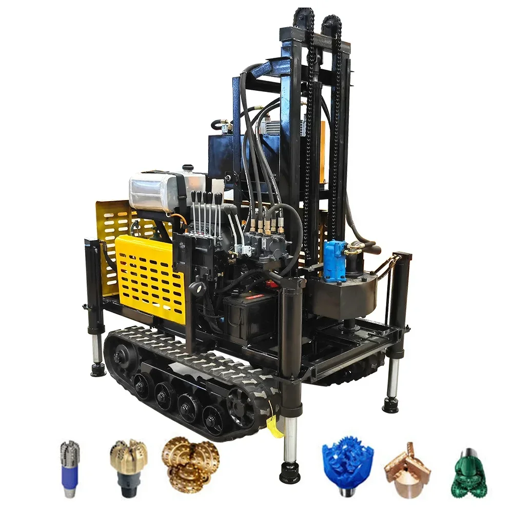 200m Crawler Hydraulic Drill Water Well Geological Exploration Core Drill