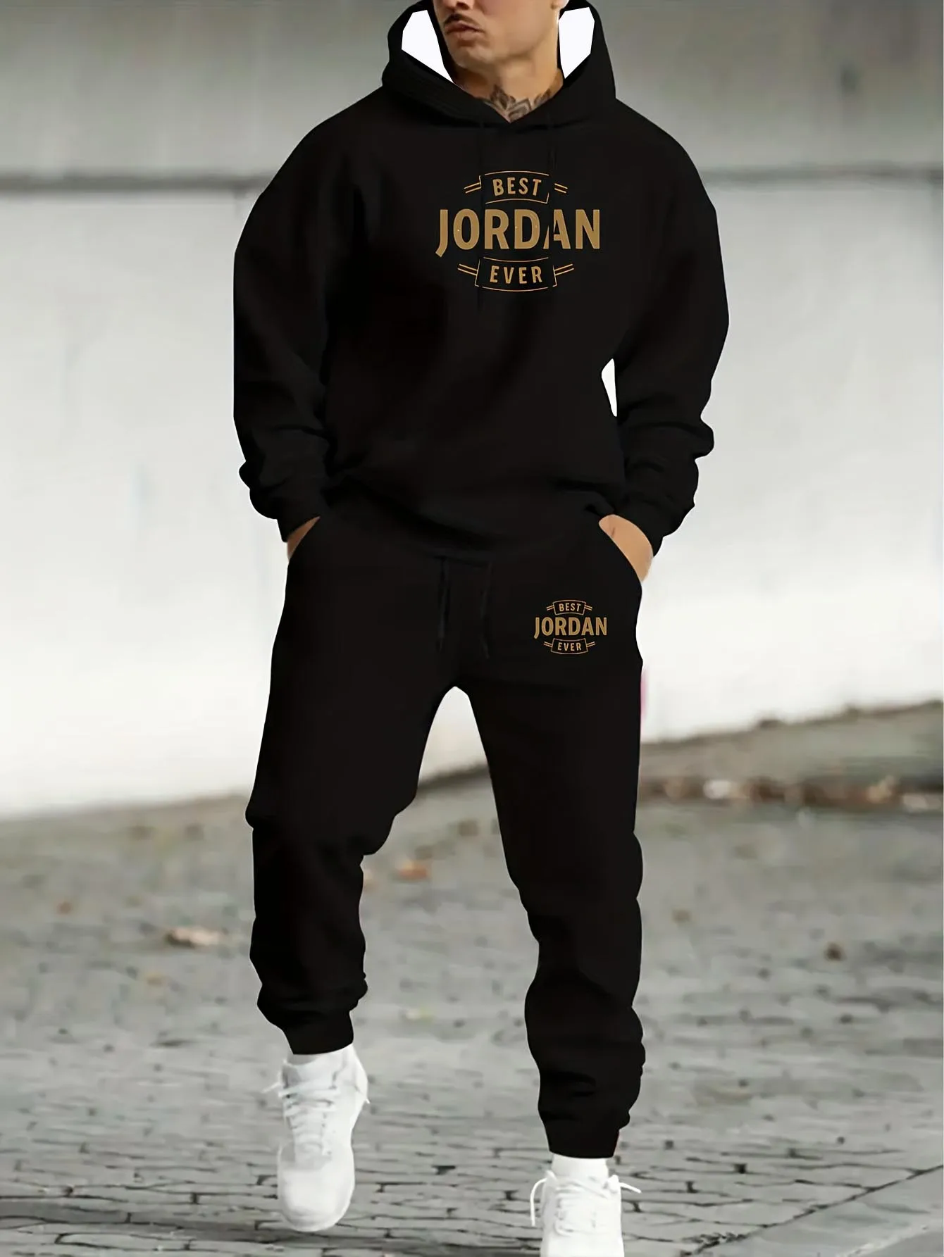 

Модная мужская одежда 2025/26, осень/зима, новые товары, поступление на складе, толстовка с капюшоном, мужской комплект, толстовка + брюки, спортивная одежда