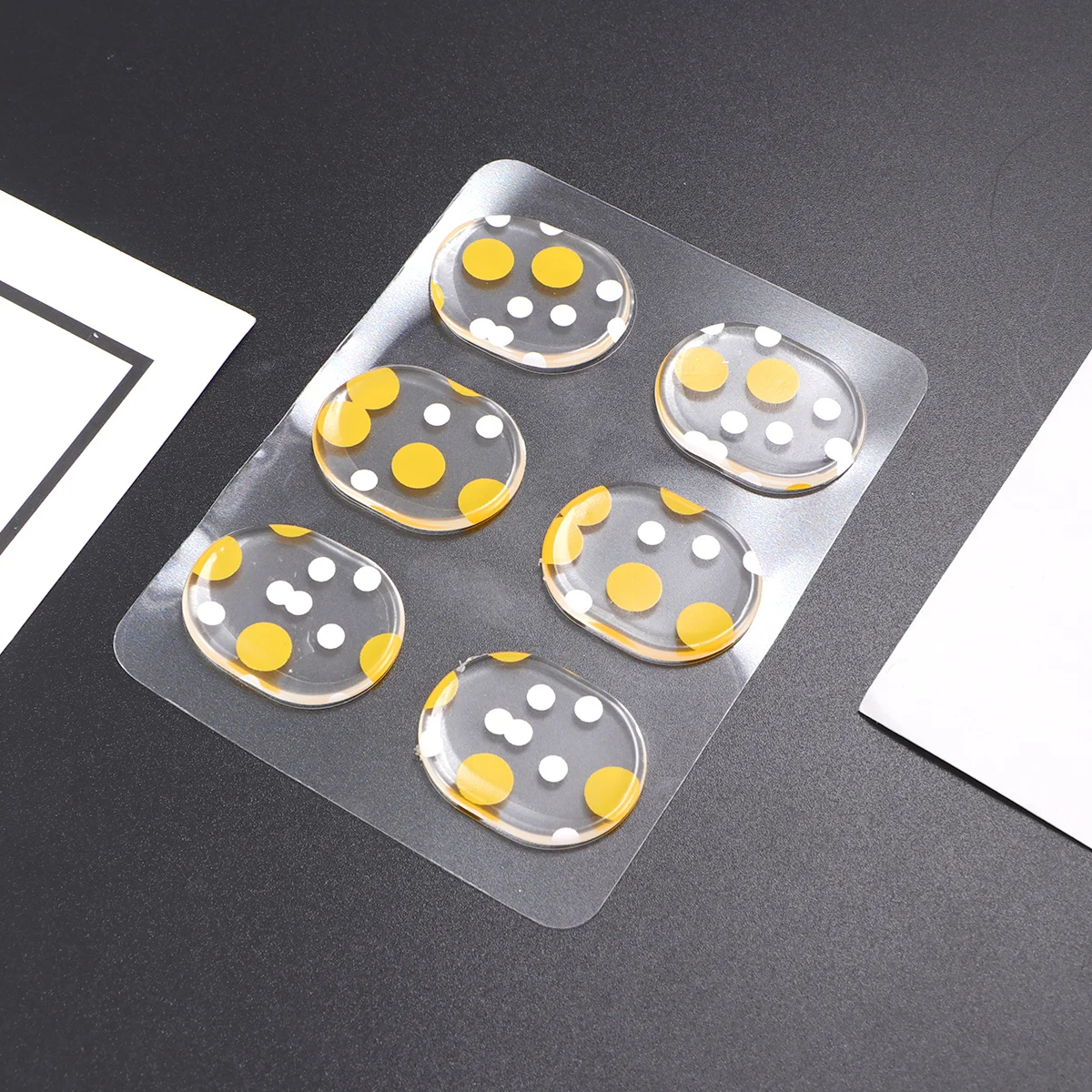 

6Pcs Self-Adhesive Silicone Drum Snare Mute Mat Gel Pads for Silent Drum Damping and Sound Shaping Damper Silicone Pad