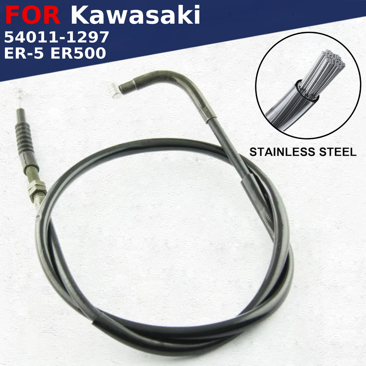 Motorcycle Parts Clutch Cable Pull Brake Line For Kawasaki ER-5 ER500 1997 1998 1999 2000 2001 2002 2003 2004-2007 54011-1297