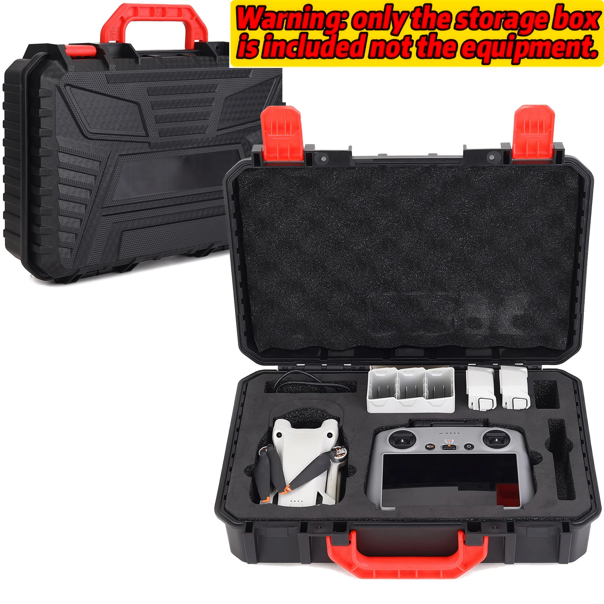 dji-mini-3-4-5-pro用ハードケース、dji-mini-3-4-5-pro-fly-more-combo、rc-2-rc-n3およびその他のアクセサリー用防水トラベルケース