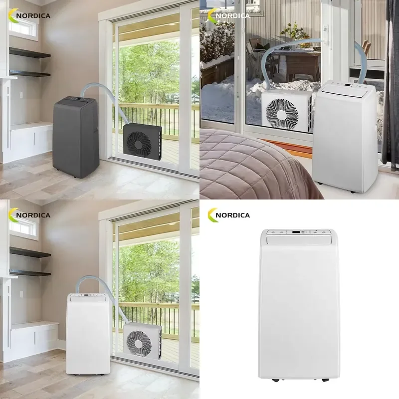 4-in-1 Functions Portable Split Inverter Air Conditioner 12000Btu Cooling/Heating for Hotel Car Household Use Class Energy