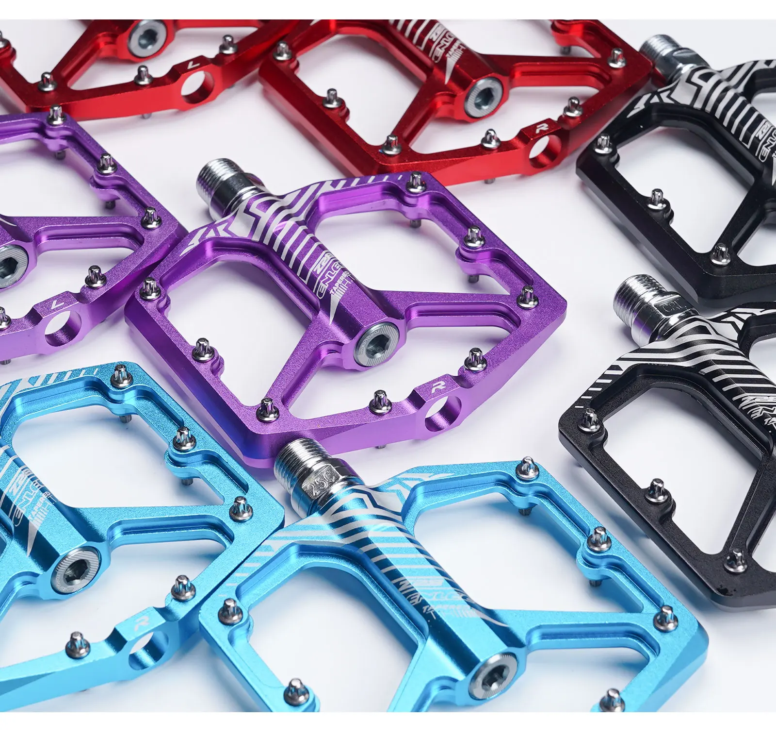 ENLEE Mountainbike Pedal Lager Anti-Slip Aluminium Legierung Rennrad Lager Pedal Fahrrad Reiten Zubehör – Detail 5