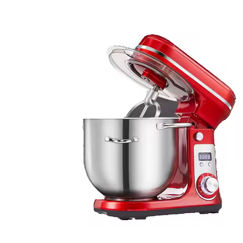 BioloMix 6-speed Kitchen Food Stand Mixer 1200W DC Quiet Motor 6L Stainless Steel Bowl with Cream Egg Whisk Whip Dough Kneader