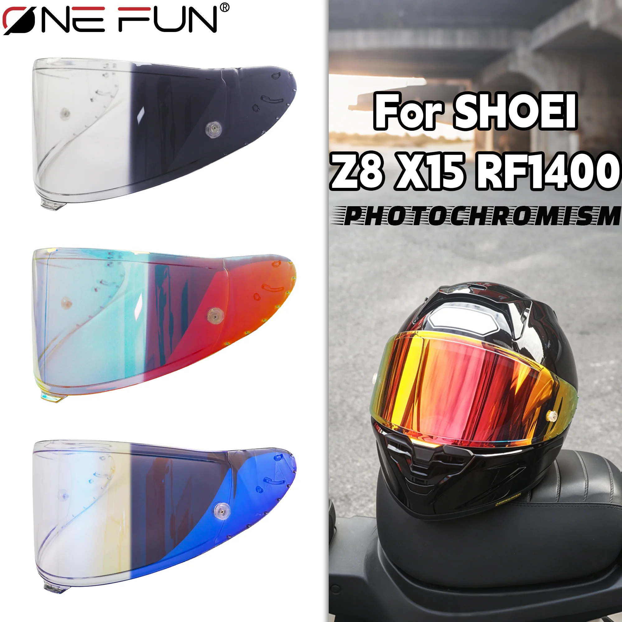

Фотохромная линза для мотоциклетного шлема SHOEI Z8 RF1400 NXR2 X15 XSPR PRO X-Fifteen X-Spirit Prc, сменный щиток
