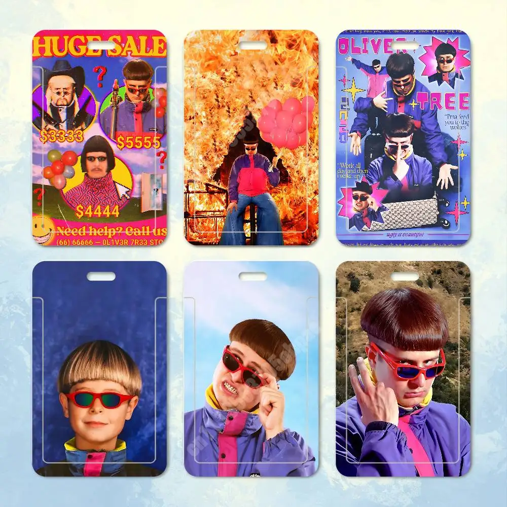 O-Oliver T-Tree Ugly Is Beautiful Plastic Card Holder Worker ID Card Clear Transparent Employee Visitor Pass