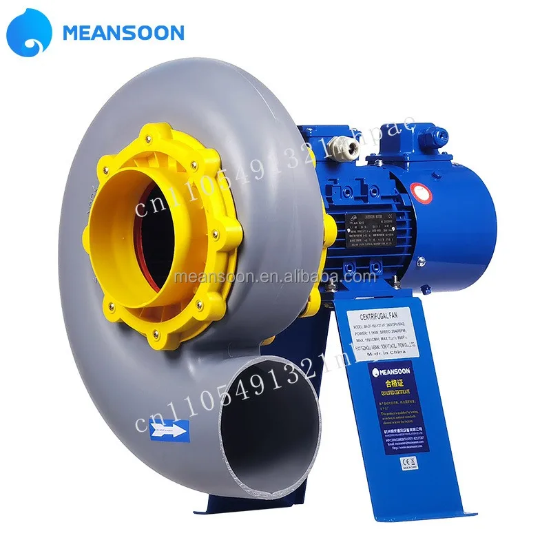 

MACF-160-F2T-VF Corrosive ventilated polypropylene plastic centrifugal duct fan Customized