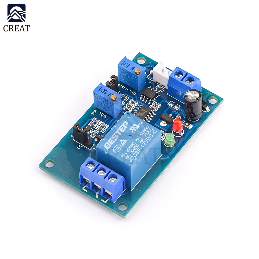 12V Photoresistor Relay Module Light Brightness Sensor Timer Detection Controller Switch On/Off With Wires for Car Board