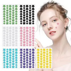 40pcs Colorful PE Pimple Patches Cute Star Shaped Pimple Cover Sticker Invisible Pimple Cover Removal Pimple Patch