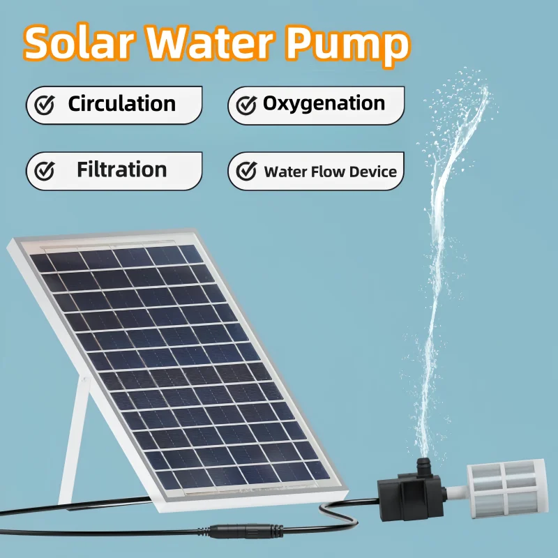 New 2026 Solar Water Pump for Fish Tank Pond Lawn Irrigation Circulation Oxygenation Filtration-Outdoor Garden Water System