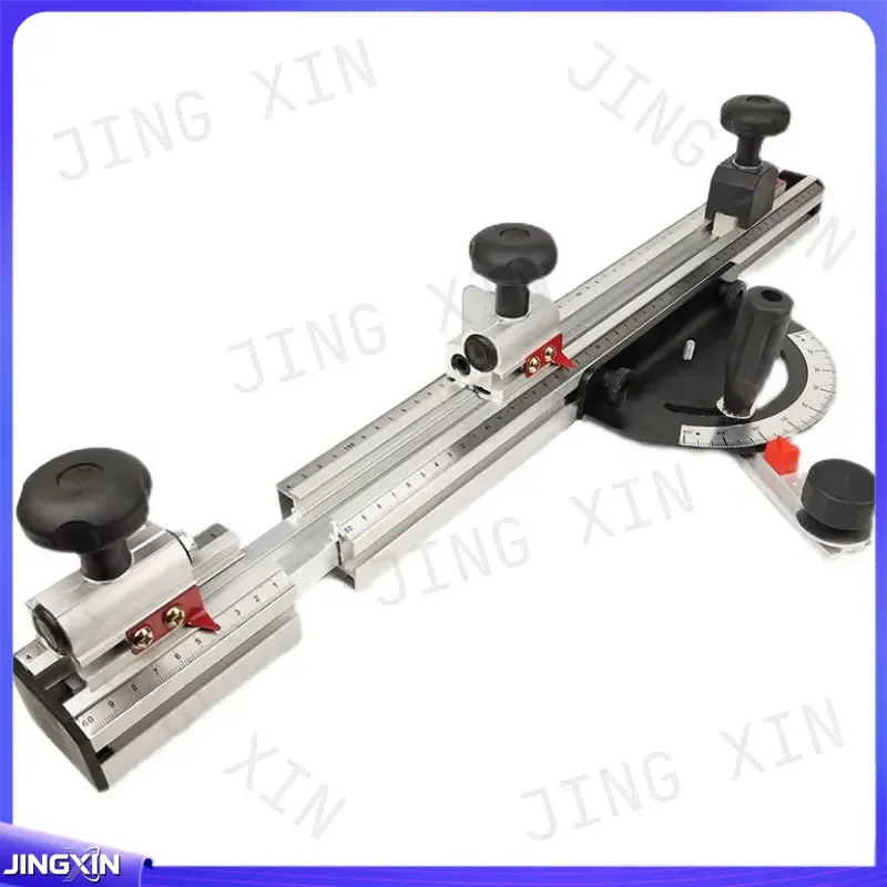 custom for Miter Gauge Aluminum Fence Precision Sliding Table Saw Telescopic Angle Backstop Precision Cutting Guide Angle