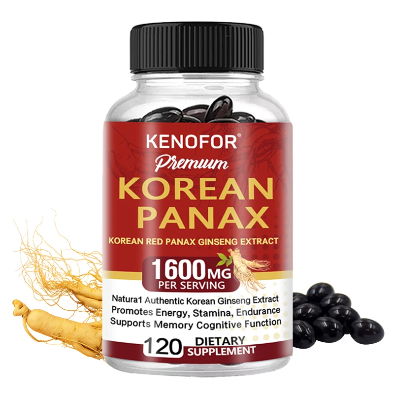 

Korean Red Panax Ginseng Supplement-Increases Energy,Strength,Vitality,Performance and Focus,Supports Memory Cognitive Function