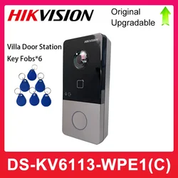 HIKVISION Multi-language DS-KV6113-WPE1(C) IP Doorbell,WiFi Doorbell , Door phone, Video Intercom, waterproof , IC card unlock