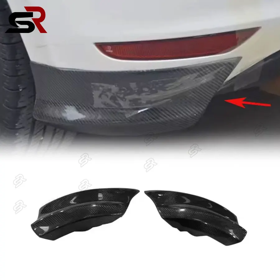 

For VOLKSWAGEN GOLF 6 MK6 GTI 2009-2013 Carbon Fiber Rear Diffuser Lip Spoiler Side Splitter Fascia Tuning Accessories Body Kits