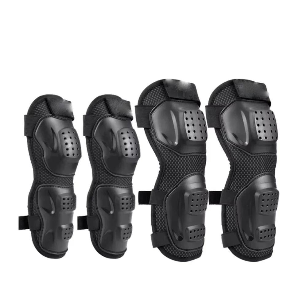 

Мотоциклетные наколенники и налокотники (комплект из четырех предметов) для мотокросса, дышащие, для гонок, внедорожных видов спорта и активного отдыха, защита для мотоциклистов