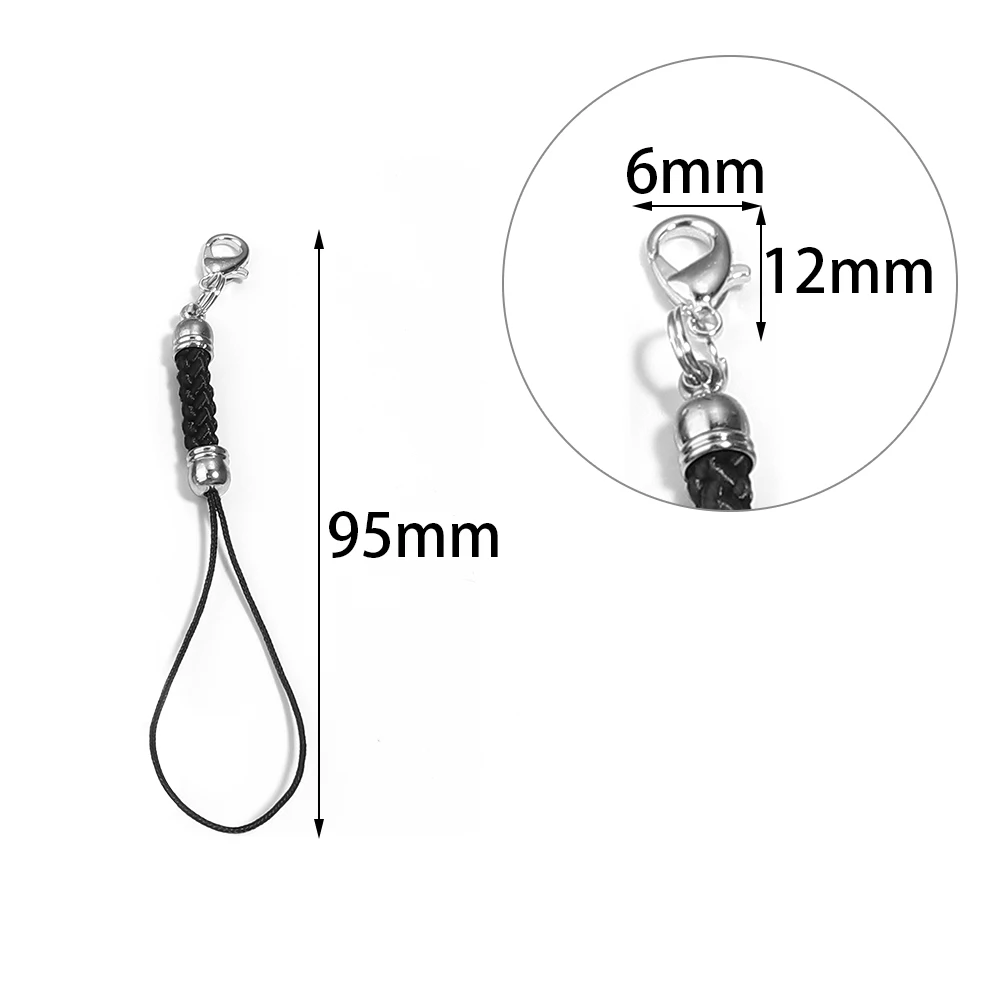5pcs/lot Keychain Lanyard Rope with Lobster Clasp Jump Ring Strap Cords For DIY Keyrings Key Chains Pendants Jewelry Accessories