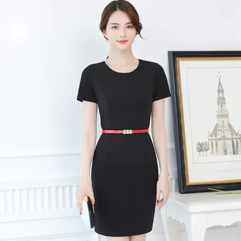 Korean Style Dress For Women Work Uniform For Hotels Beauty Salons Jewelry Stores Spring/autumn Sales Professional Wear