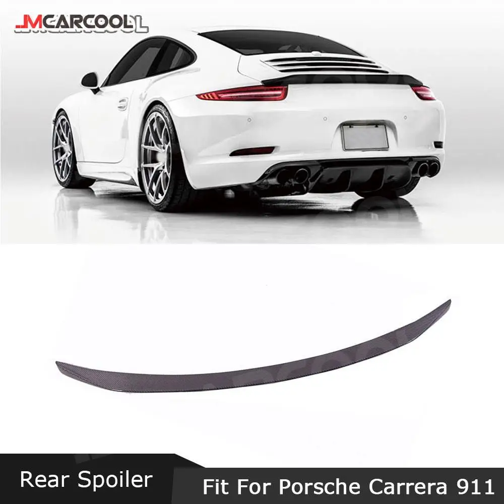 

Carbon Fiber Car Rear Trunk Boot Spoiler FRP Lip wings For Porsche Carrera 911 991 2012 2013 2014 2015 VRS 911 V-RT Style