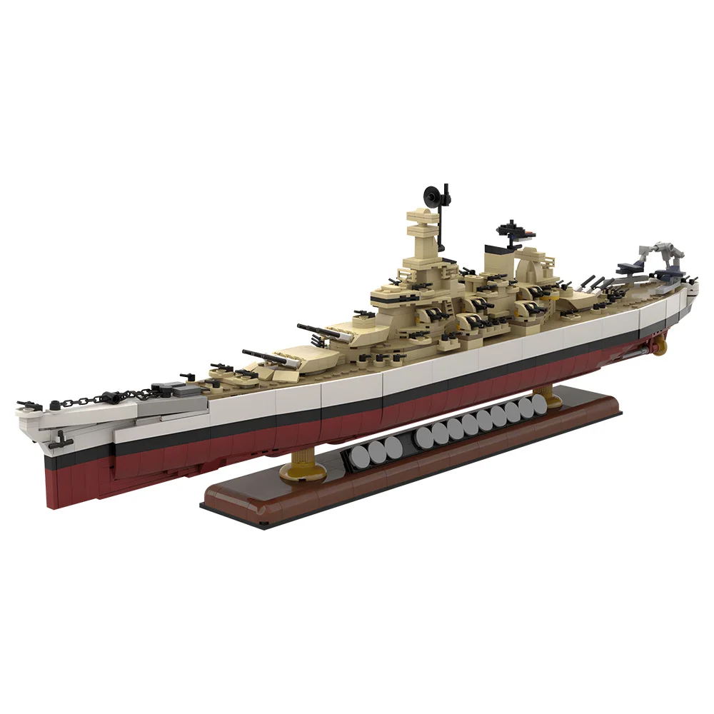 

Gobricks MOC-202012 Линкор класса Iowa USS Wisconsi Строительные блокиИгрушки Подарки