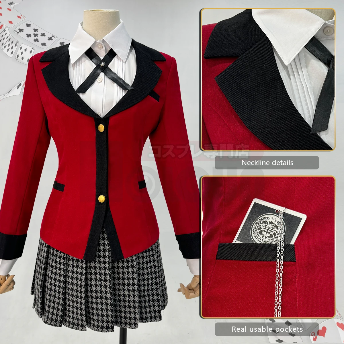 HOLOUN Jabami Yumeko Kakegurui - đánh giá và giá Anime Cosplay Kakegurui