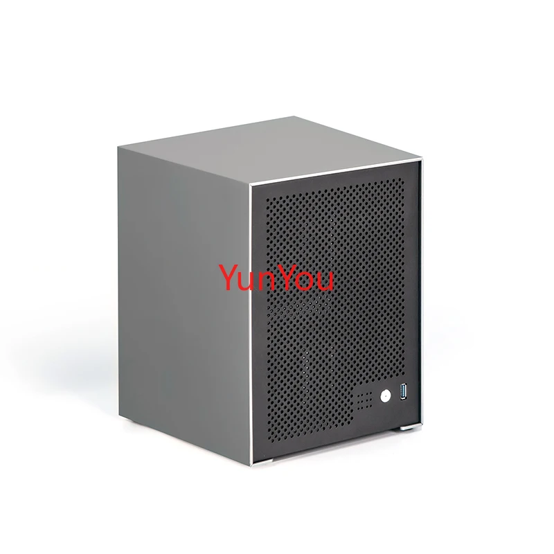 

Tianjianzi 6-disk NAS chassis aluminum shell ITX motherboard small 1U power supply Flybull storage service chassis