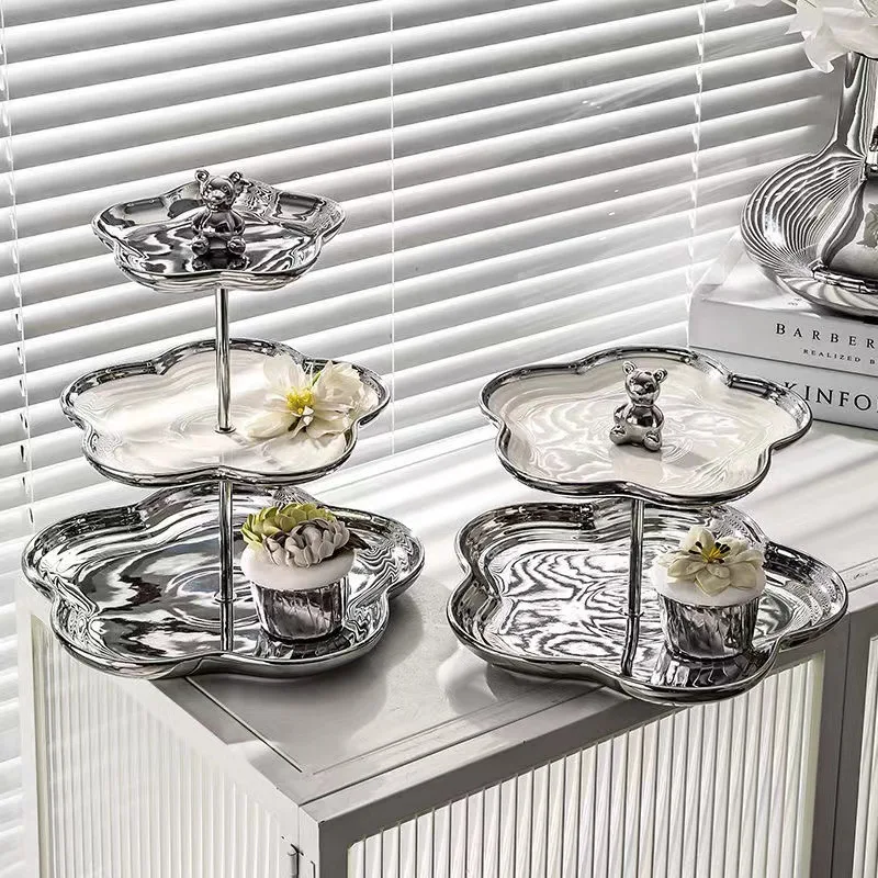 

Скандинавская керамическая подставка для торта, тарелка с фруктами, кондитерская тарелка для дома, гостиной, журнальный столик, дисплей для десертного стола