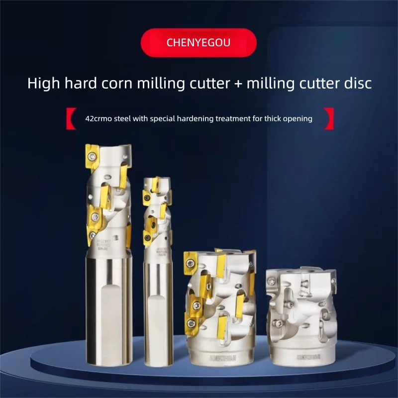 

CNC Machining Center Corn Cob Milling Cutter Holder BAP300R/400R For roughing helical side milling Compatible with APMT1604 1135