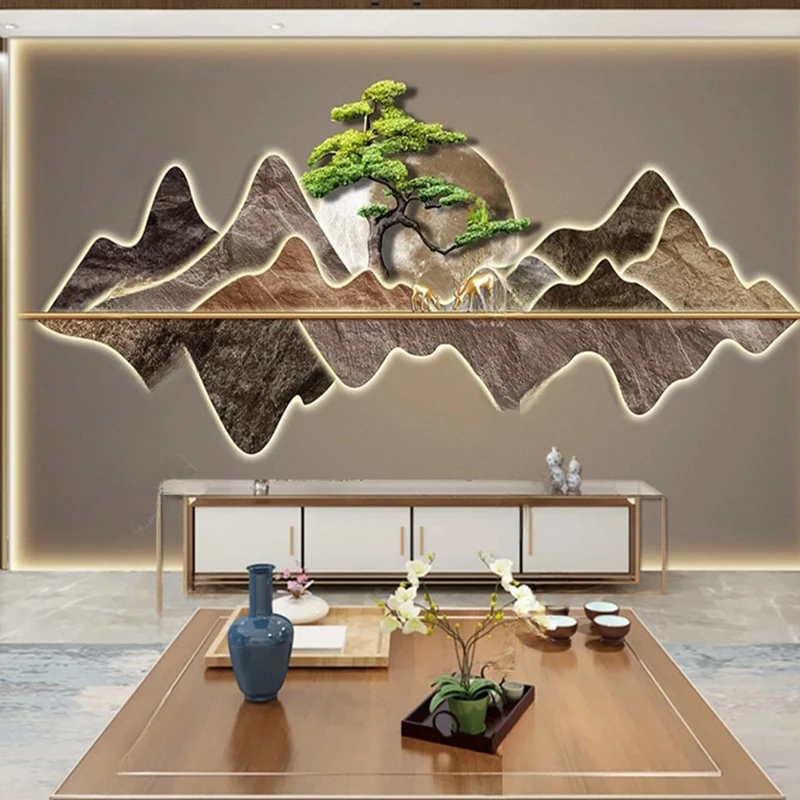 

Custom Photo Abstract Landscape Mural Chinese Style Wallpaper TV Background Wall Covering Living Room Bedroom Home Decor 3D