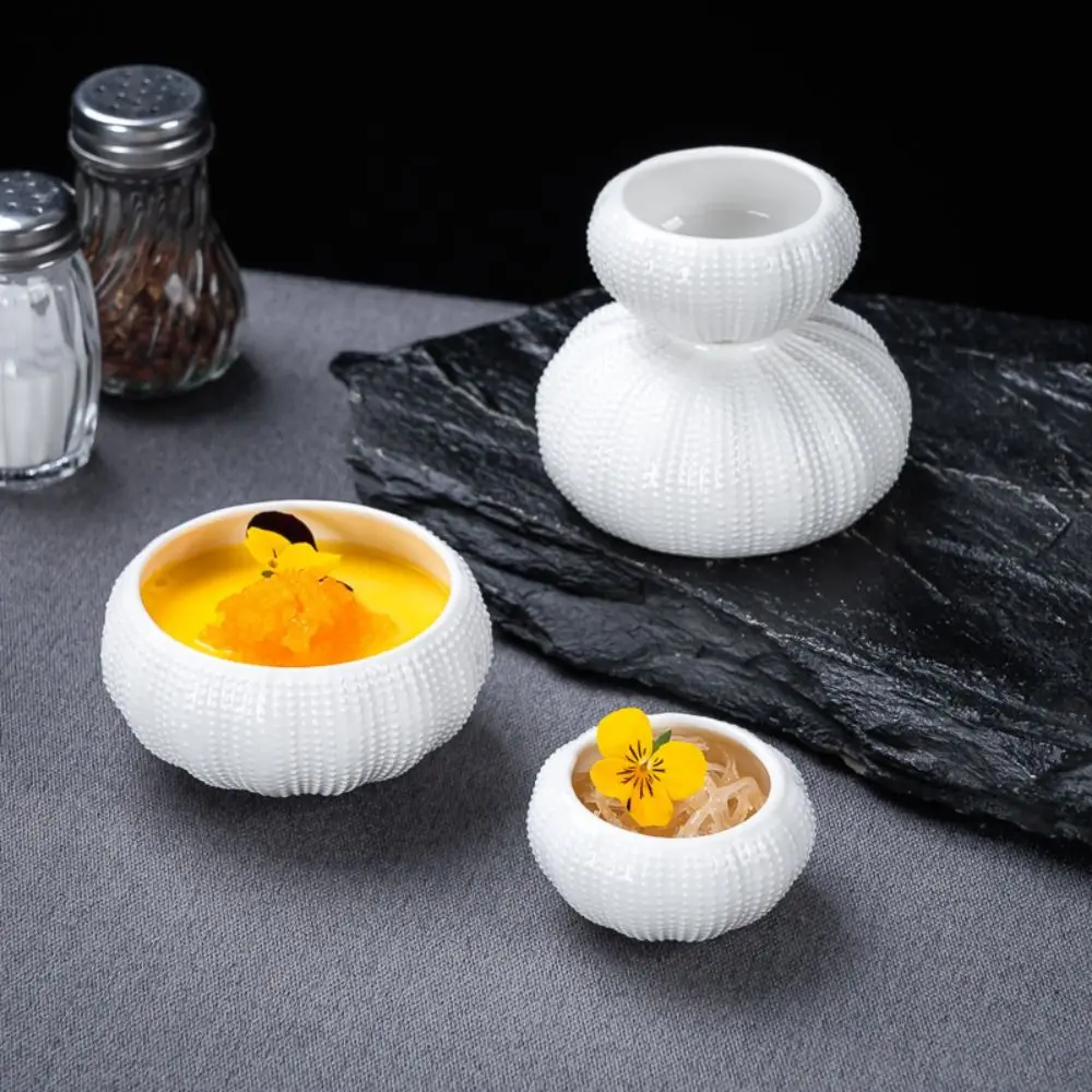 Japanese Cuisine Ceramic Oyster Plate Exquisite Irregular Storage Dish Multi-Function Reusable Sushi Sashimi Plate Home