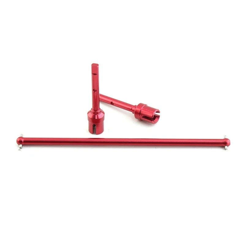 3Pcs Metal Central Drive Shaft And Propeller Joint Set For Tamiya TT-02 TT-02B TT02 TT02B 1/10 RC Car Upgrade Parts